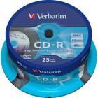 Verbatim CD-R 52x, vinyl printable, 25-pack