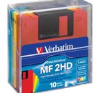 Verbatim disketter 3,5" 1,44MB 10-pack, olika färger