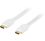 HDMI-kabel, 3m, v1.4, 19-pin ha-ha, 4K, Ethernet, 3D, returljud, vit