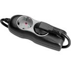 Grenuttag med 2xCEE 7/4 uttag, 2xUSB, överspänningsskydd, 0,25m kabel