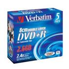 Optisk media (cd/dvd/bd) - DVD+R - Verbatim 8cm DVD+R 2.4x double layer, 5 pack